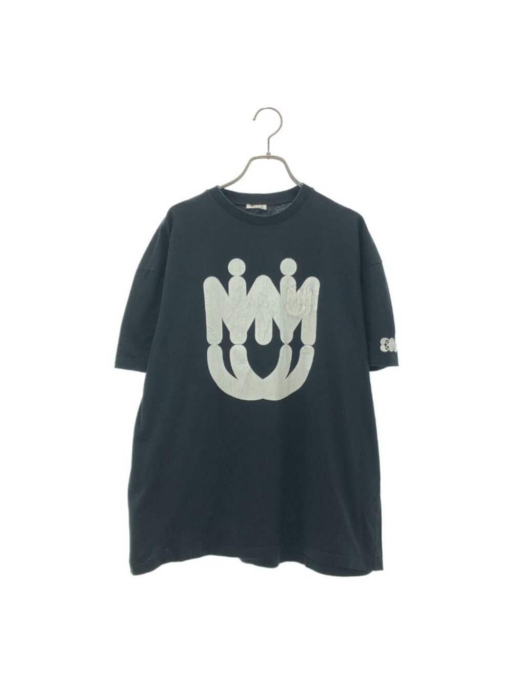 Miu Miu MM Paris Logo T-Shirt Black XS